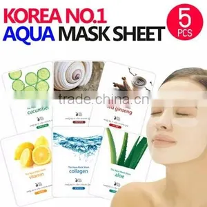 Aqua Mask Sheet 5pcs KOREA/Vitamin/ALOE/Collagen/Snail/Essence/Etude thumbnail-1