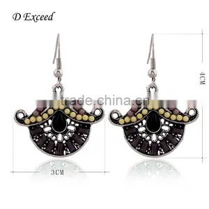 Wholesale Jewelry Promotional Gifts Ethnic Bohemian Native Beaded Dangle Earrings Fancy Bead Drop Earrings thumbnail-6