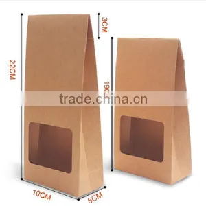 Custom Cheap White/Brown Kraft Paper Bag thumbnail-5