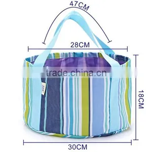 Foldable Wash Basin With Portable Carry Pouch Outdoor Water Bag Wash Bucket thumbnail-2