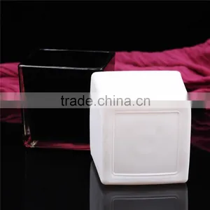 2016 Unique High Quality Square Glass Candle Holders With Bamboo Lid thumbnail-3