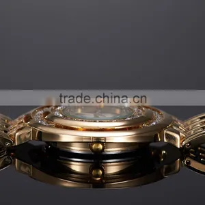 Women Gold Watch Round Dial Stainless Steel Band Ladies Quartz Analog Display Clock For Women Girl Gifts/KY053 thumbnail-4