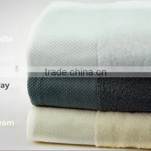 Newest Design Cotton Sateen Towel Solid Color Wholesale Used Bath Towels thumbnail-2