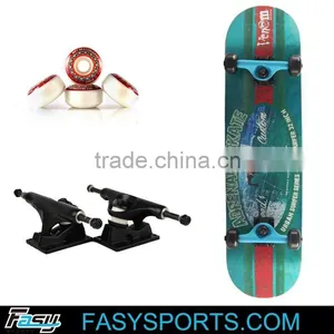 Four Transparent Wheel Skateboard Canadian Maple Complete 4 Wheel Skateboard 100 Canadian Maple Skateboards OEM thumbnail-1