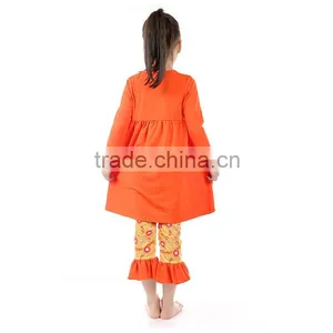 Hot Sale High Quality Fall Winter Persnickety Remake Custmes Baby Girls Ruffles Clothing Sets Wholesale Cheap Boutique Outfits thumbnail-3