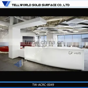 Modern Fancy Style Beauty Salon Reception Counter Hotel Reception Desk thumbnail-1