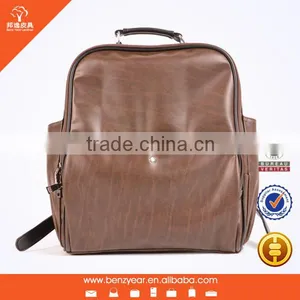 Backpack Laptop Latest Design Korea Style PU Leathe Backpack With Laptop Compartment for Man thumbnail-1