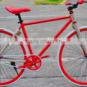 700C Classic Fixed Gear Bicycle/OEM Fixie Bikes Single Speed Steel Fixed Gear Bikes thumbnail-4