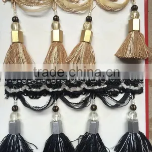 [YZLACE] Tassels Lace Curtains Wholesale 10084 thumbnail-2