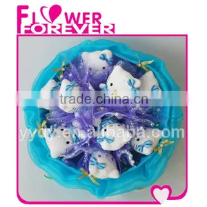 Lovely Hello Kitty Flower Plush Valentines Gift thumbnail-1