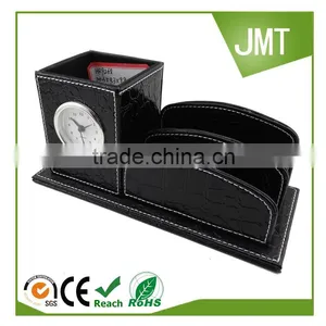 High-end Multi-functional Creative Leather Pen Container Business Card Holder thumbnail-6