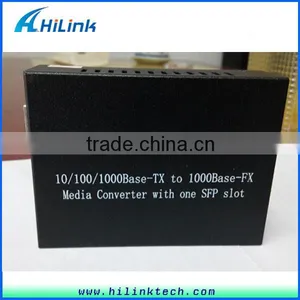 Hilink 10/100/1000M Base WDM SFP Port Fiber Optic to RJ45/UTP Ethernet Compatible Cisco SFP Module Media Converter thumbnail-4