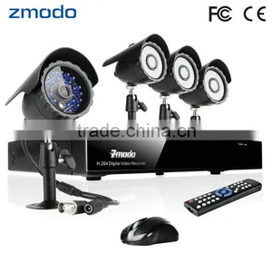 Zmodo 4CH Full D1 DVR 600TVL Camera Kit thumbnail-1