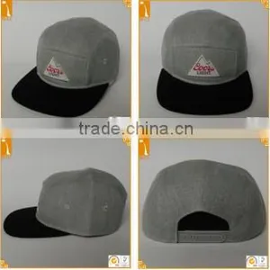Custom Male Multi Panels Plain Distressed Unstrctured Embroidered Snapabck Baseball Cap Wholesale thumbnail-6