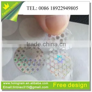 Factory Supply Custom Hologram Security One Time Use Sticker thumbnail-1