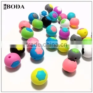 The Lovely Flower Round Bead Silicone Beads thumbnail-1
