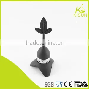 Popular Egg Shape Stainless Steel Tea Strainer With a Tower Stand thumbnail-1