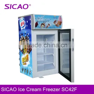 Single-temperature Style Mini Ice Cream Display Freezer for Sale thumbnail-1