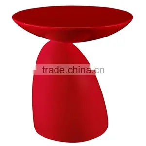 Modern Flow Fiberglass Side Table, Mushroom Shape thumbnail-3
