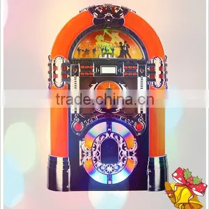 Retro Wooden Radio cd Player Jukebox With Built in Speaker and Bluetooth thumbnail-1