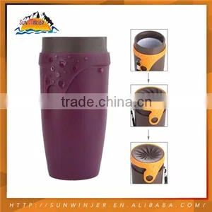 Plastic Fancy Fashion Designed Spin Cup Sport Bottle thumbnail-2
