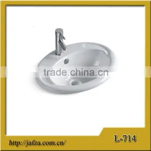 714 Modern Ceramic Above Counter Basin in Bathroom thumbnail-1