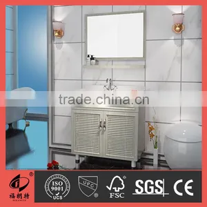 2016 New Style White Color Stainless Steel Bathroom Vanity Cabinet 1023 thumbnail-1