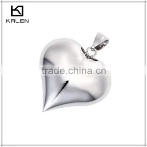 Lady Love Shape Shiny Stainless Steel Broken Heart Pendant Jewelry thumbnail-1