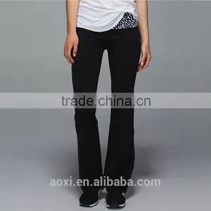 OEM Service Custom Design Print Waist Loose Fit Adult Long Yoga Pants for Women thumbnail-2