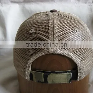 Stylish Washed Camo Trucker Cap thumbnail-3