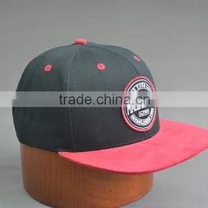 Black and Red Flat Brim Snapback thumbnail-4