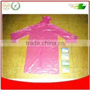 Chinese Factory Wholesale PE Raincoat thumbnail-1