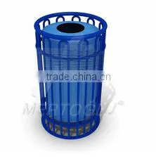 Outdoor Metal Litter Bin Mbk-116b thumbnail-1