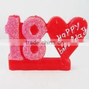 Wholesale 18TH BIRTHDAY PARTY CANDLE RED Party Cake Candles thumbnail-1