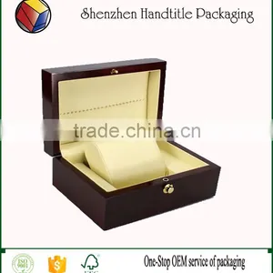 OEM Handmade Luxury Wooden Watch Box Laser Cutting Logo thumbnail-6