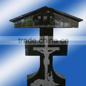 American Style Granite Tombstone With Carving Stone HT-S-MB109 thumbnail-1