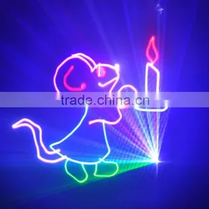 2.5W RGB 25kpss ILDA Animation Laser Light Logo Projector thumbnail-6
