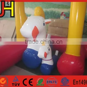 Inflatable Pony Hoppers Horse Race Game For Kids & Adults thumbnail-5
