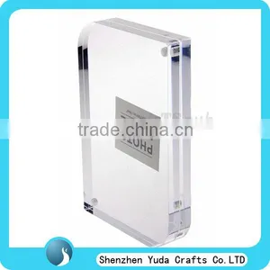 Clear Block Frame Acrylic Frame Set Clear Plexiglass Picture Stand thumbnail-1