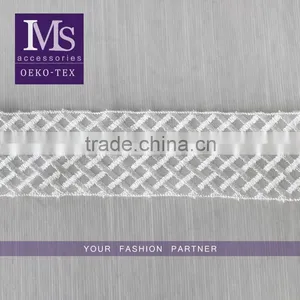 High Quality White 100% Polyester Lace Trim Guipure Lace for Hat thumbnail-1