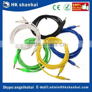 New and Hot China Wholesale 6 Feet Computer Speakers Male to Male 5 Color Combo Aux Cable 3.5mm Stereo Audio Cable thumbnail-2