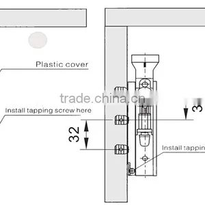 Furniture Hardware Kitchen Concealed Hanging Cabinet Hanger Bracket thumbnail-2