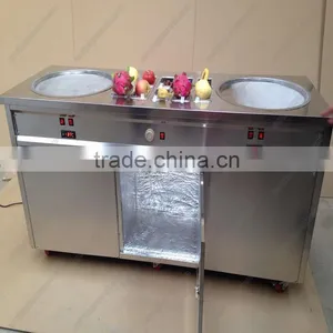 Good Apperance New Style Fried Ice Cream Machine,2 Pan Durable Fry Ice Cream Machine thumbnail-2