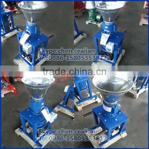 1.5kw Mini E-motor Vertical Type Flat Die Roller Driven Feed Pellet Mill Pelletizer thumbnail-3
