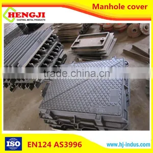 EN124 ISO9001 Professional Desigh of Ductile Iron Round and Square OEM Light Duty Manhole Cover thumbnail-1