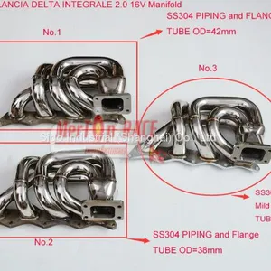 Mertop Race T3 FLANGE 38mm OD COLLETTORE DI SCARICO MANIFOLD FOR LANCIA DELTA INTEGRALE 2.0 16V Fiat Coupe thumbnail-2