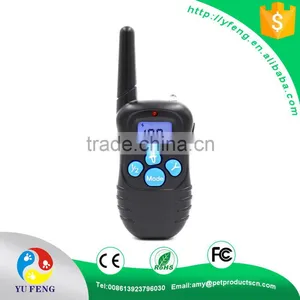 Waterproof and Rechargeable Blue LCD Electronic Shock Remote Dog Training Collar thumbnail-2