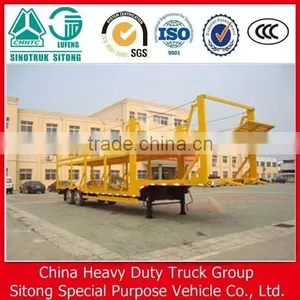 3 Axle Car Transport Semi Trailer and Truck for 6-10 Cars thumbnail-1
