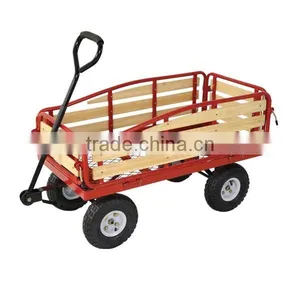 Wooden Mesh Cart / Wagon / Four Wheel Cart TC4211A thumbnail-1