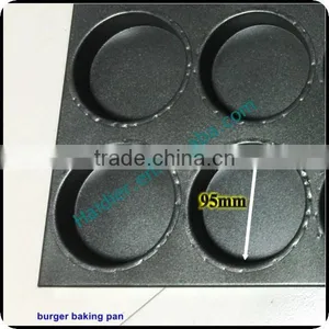 High Quality Non-stick Teflon Hamburger Aluminum Bakery Trays 15 Grooves Loaf Bread Baking Tray thumbnail-4
